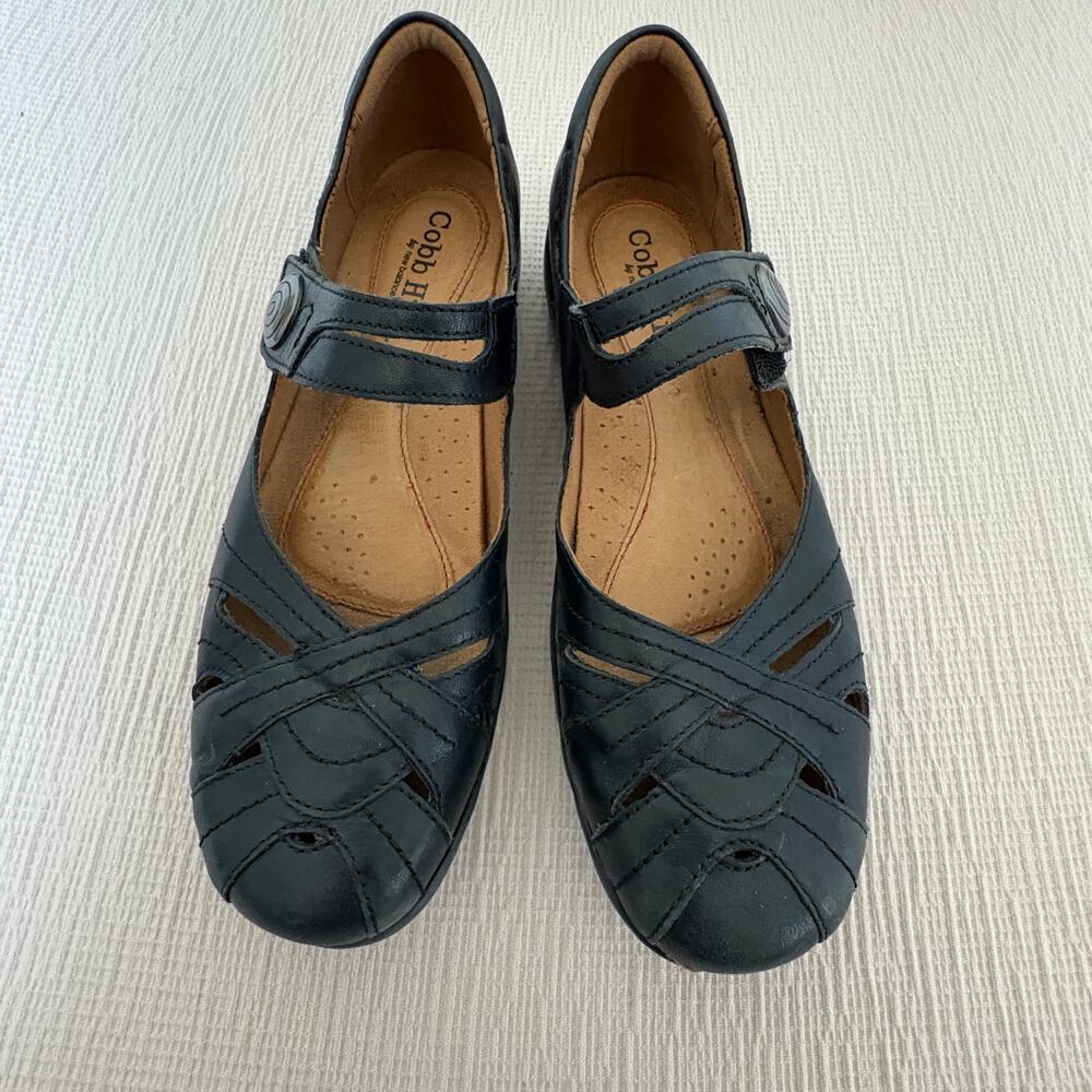 Mary Jane Cobb Hill New Balance Parker Black Leather Comfort Shoes DarkAcedemia